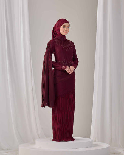 AYSEL KURUNG (BURGUNDY)