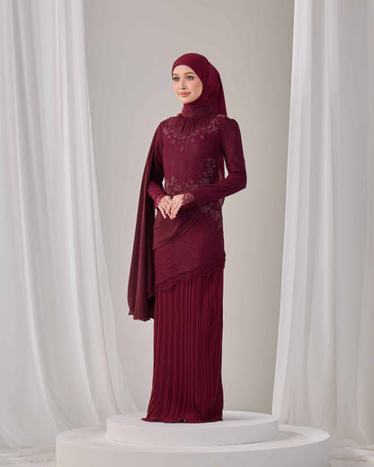 AYSEL KURUNG (BURGUNDY)