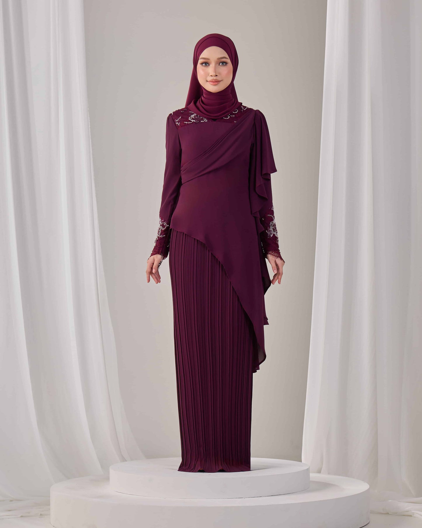 ADALINE DRESS (PURPLE PLUM)