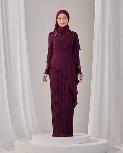ADALINE DRESS (PURPLE PLUM)