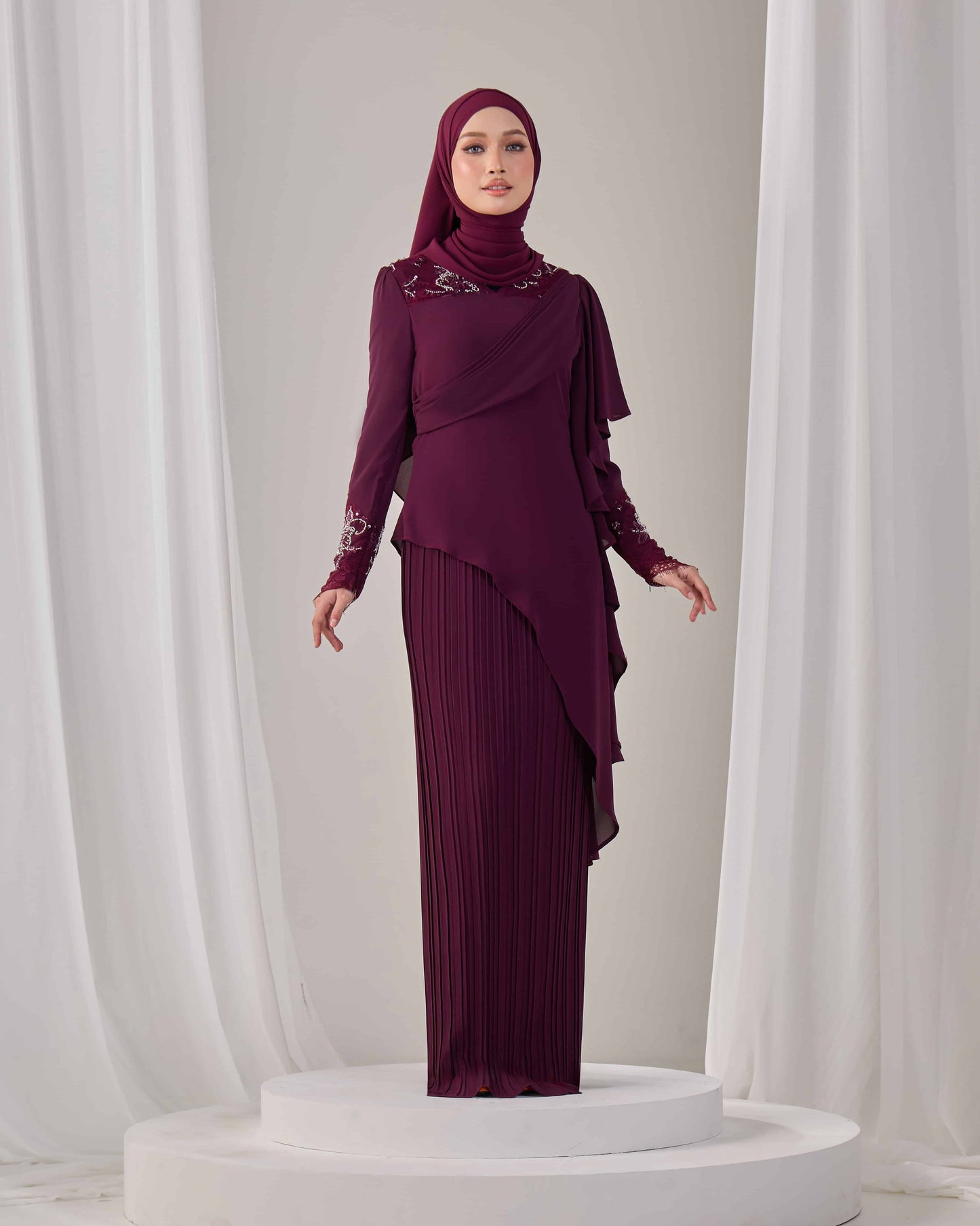 ADALINE DRESS (PURPLE PLUM)