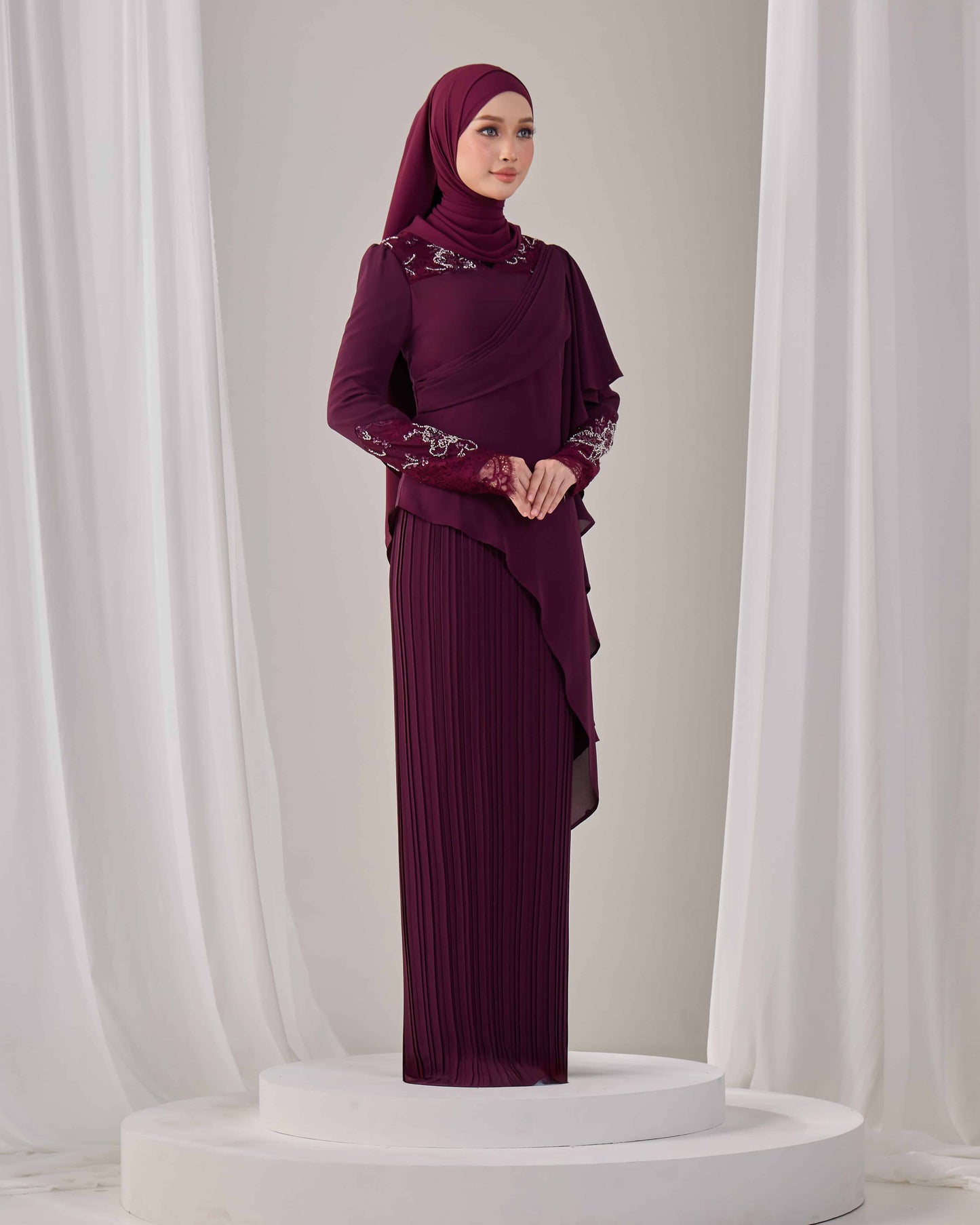 ADALINE DRESS (PURPLE PLUM)