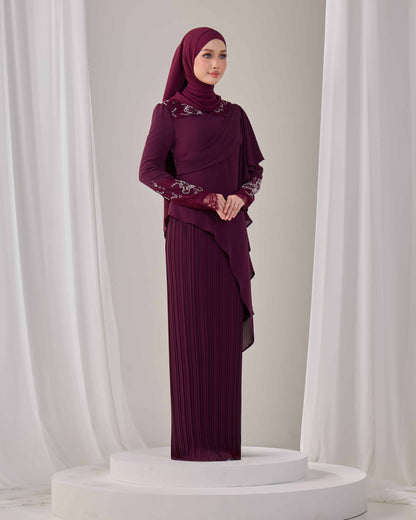 ADALINE DRESS (PURPLE PLUM)