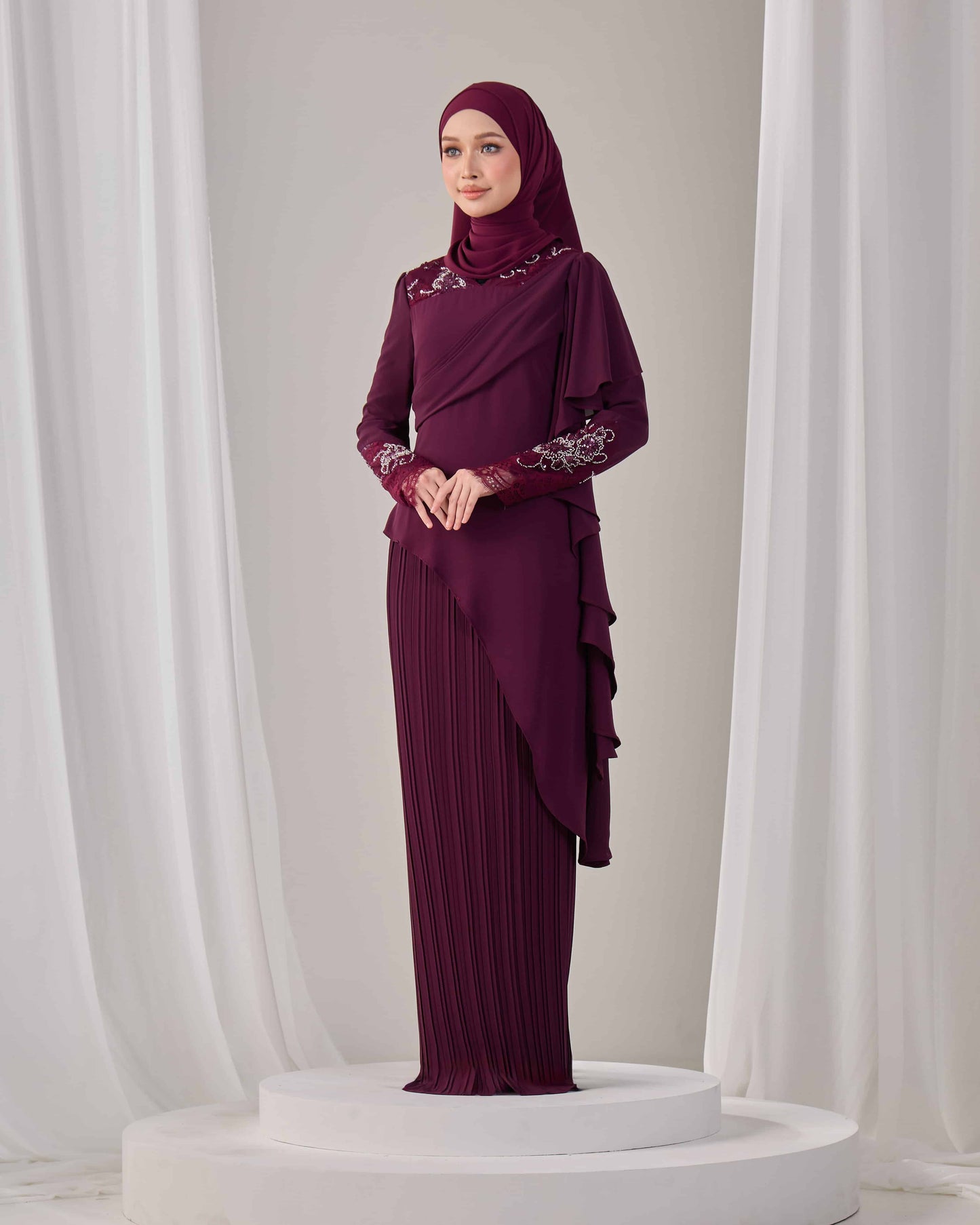 ADALINE DRESS (PURPLE PLUM)