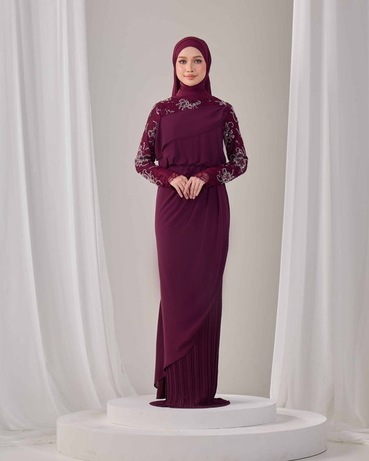 EMERY DRESS (PURPLE PLUM)