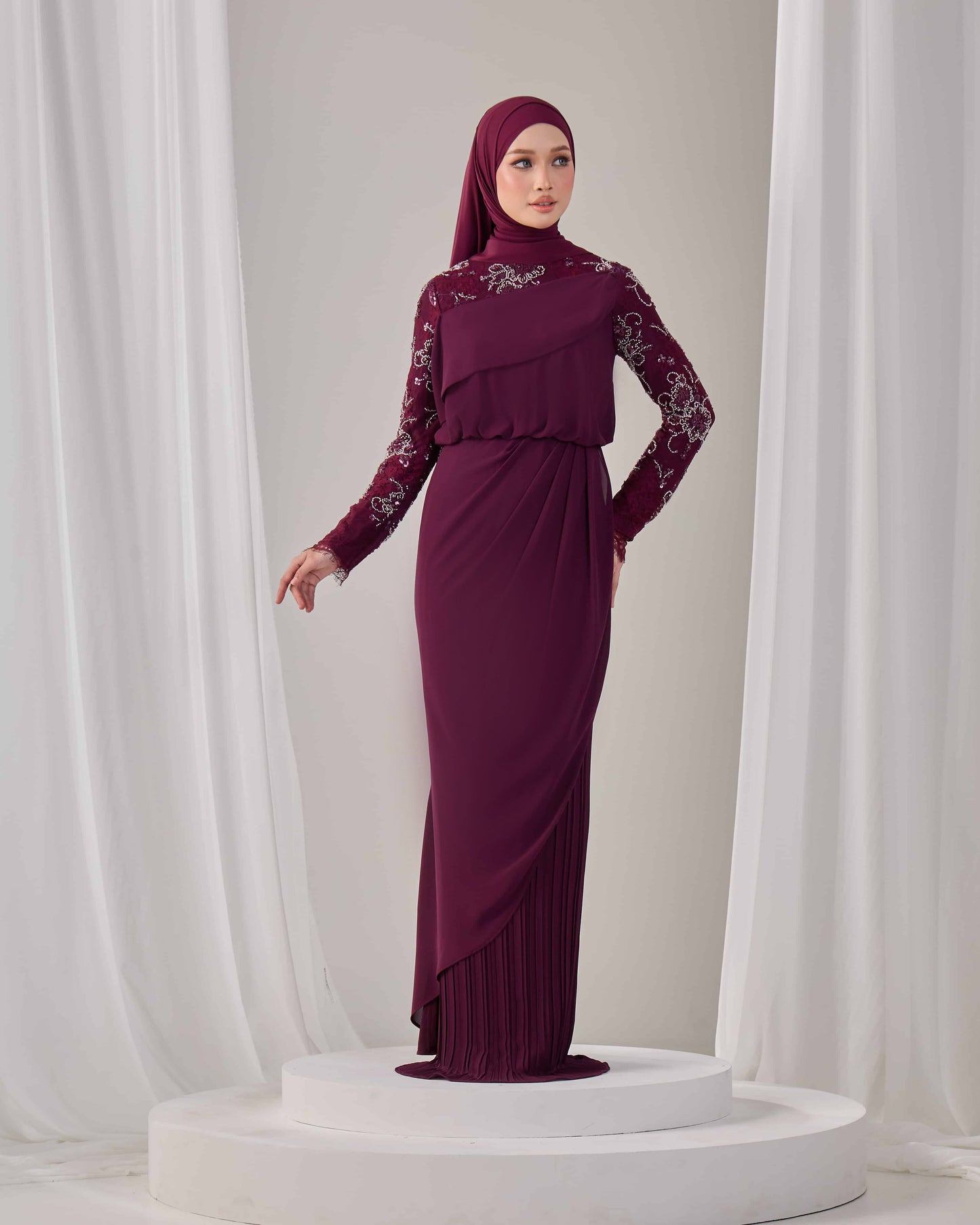 EMERY DRESS (PURPLE PLUM)
