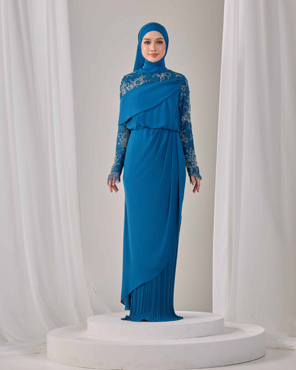 EMERY DRESS (TEAL BLUE)