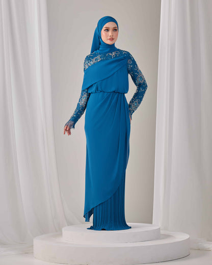 EMERY DRESS (TEAL BLUE)