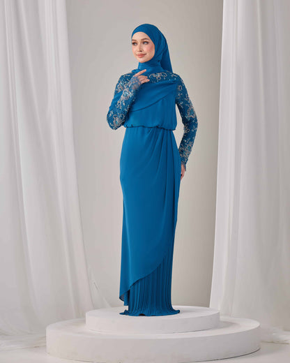 EMERY DRESS (TEAL BLUE)