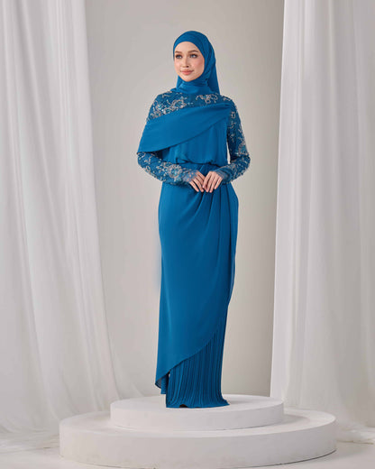 EMERY DRESS (TEAL BLUE)