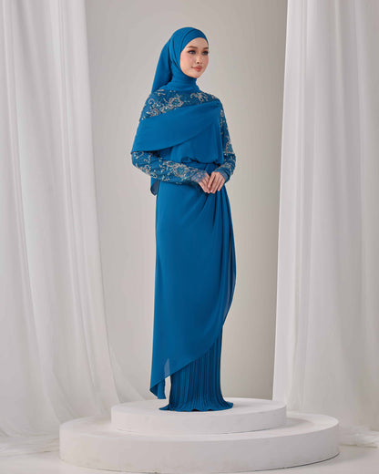 EMERY DRESS (TEAL BLUE)