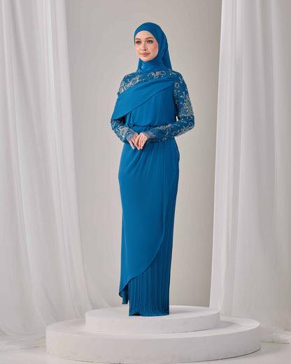 EMERY DRESS (TEAL BLUE)