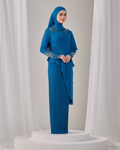 ADALINE DRESS (TEAL BLUE)