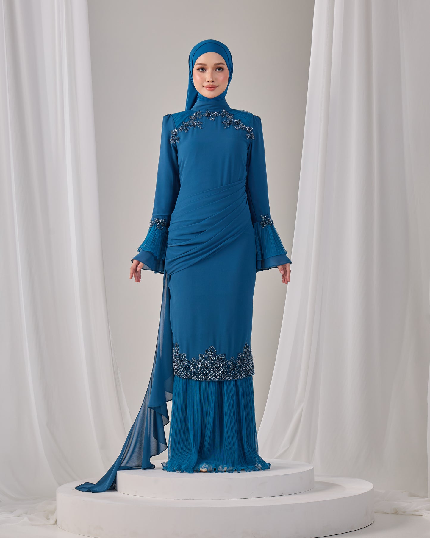 HAYLIE KURUNG (TEAL BLUE)