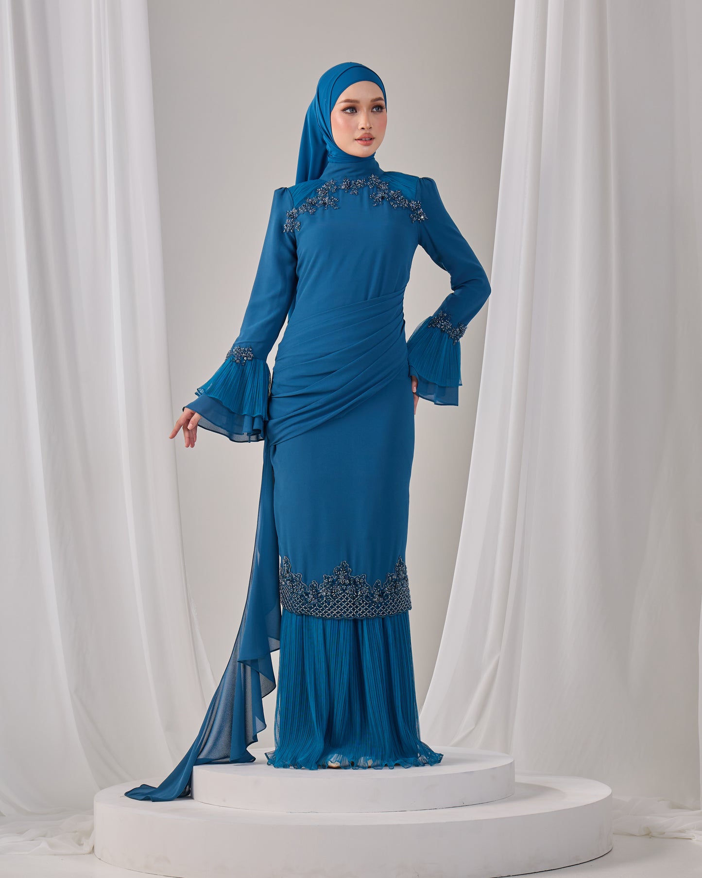 HAYLIE KURUNG (TEAL BLUE)