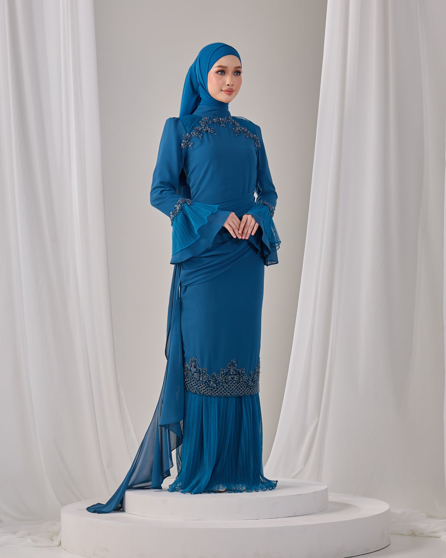 HAYLIE KURUNG (TEAL BLUE)