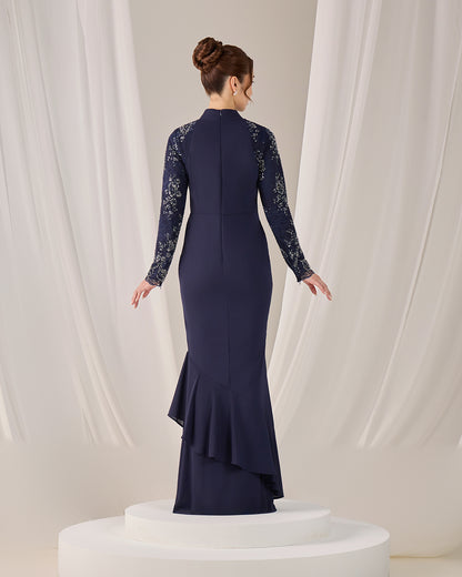 MINOR DEFECT LUNARA DRESS (NAVY BLUE)