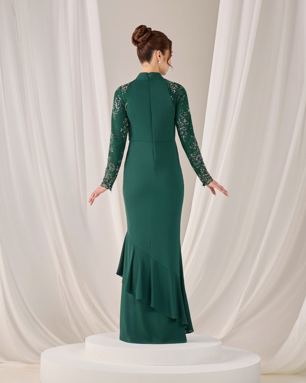 MINOR DEFECT LUNARA DRESS (EMERALD GREEN)