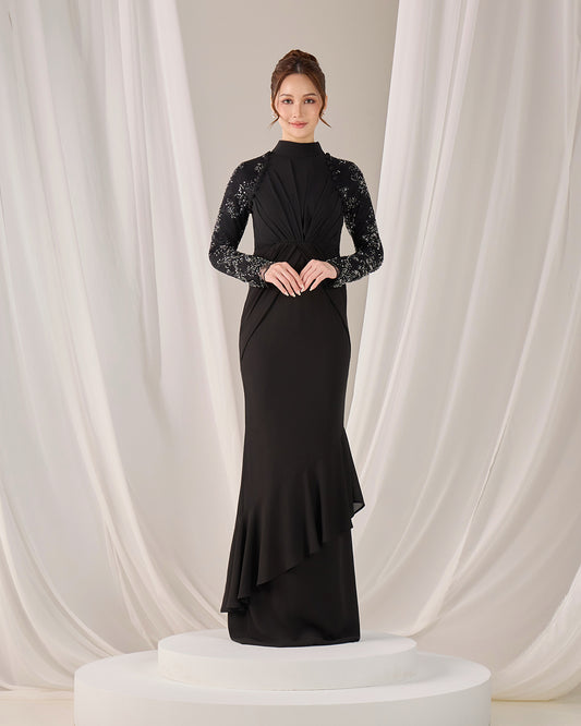 MINOR DEFECT LUNARA DRESS (BLACK)