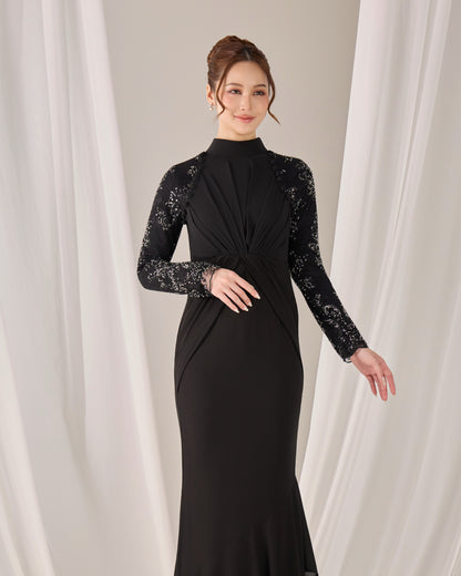 MINOR DEFECT LUNARA DRESS (BLACK)