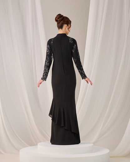MINOR DEFECT LUNARA DRESS (BLACK)