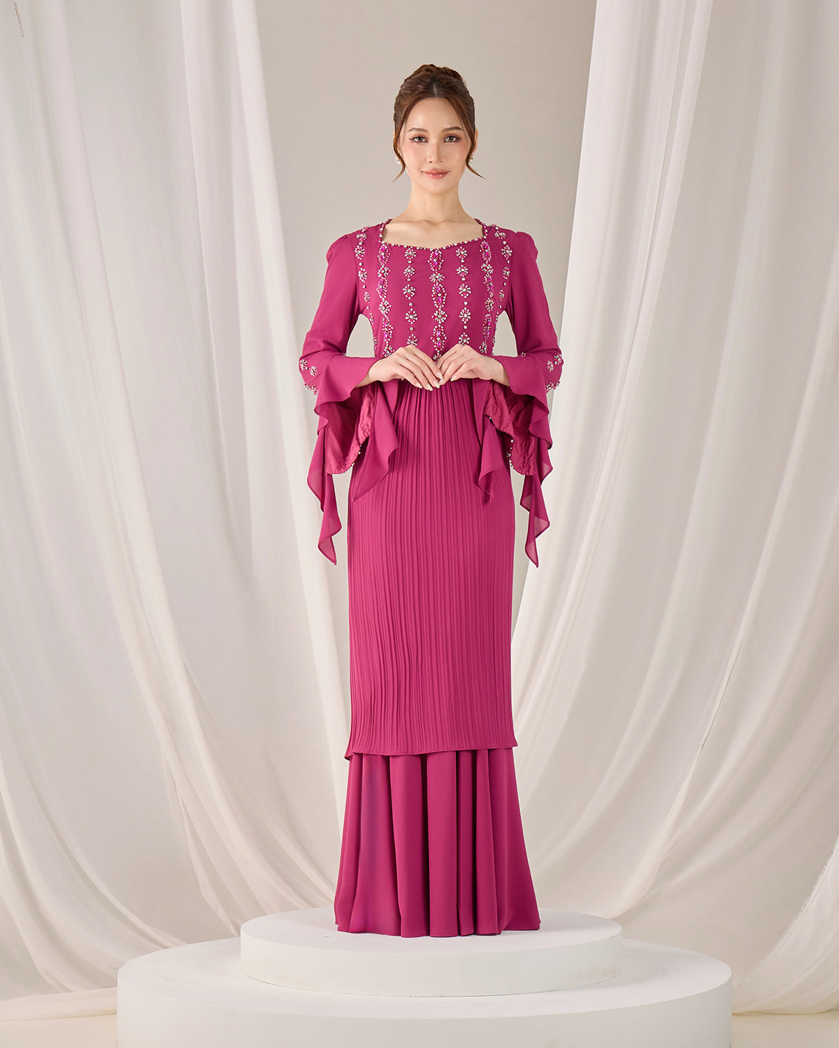 MINOR DEFECT KYLIE KURUNG (DARK FUCHSIA)