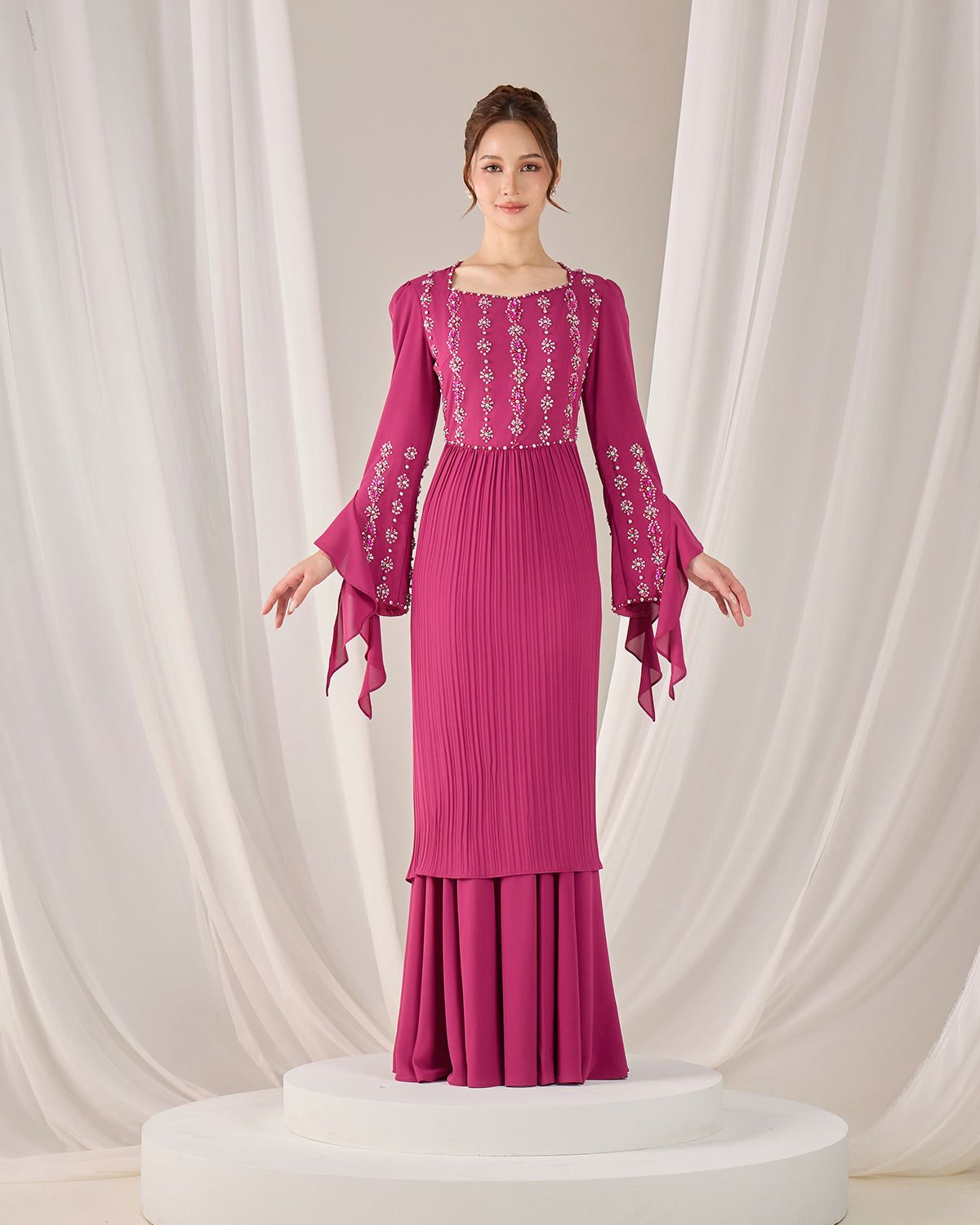 MINOR DEFECT KYLIE KURUNG (DARK FUCHSIA)