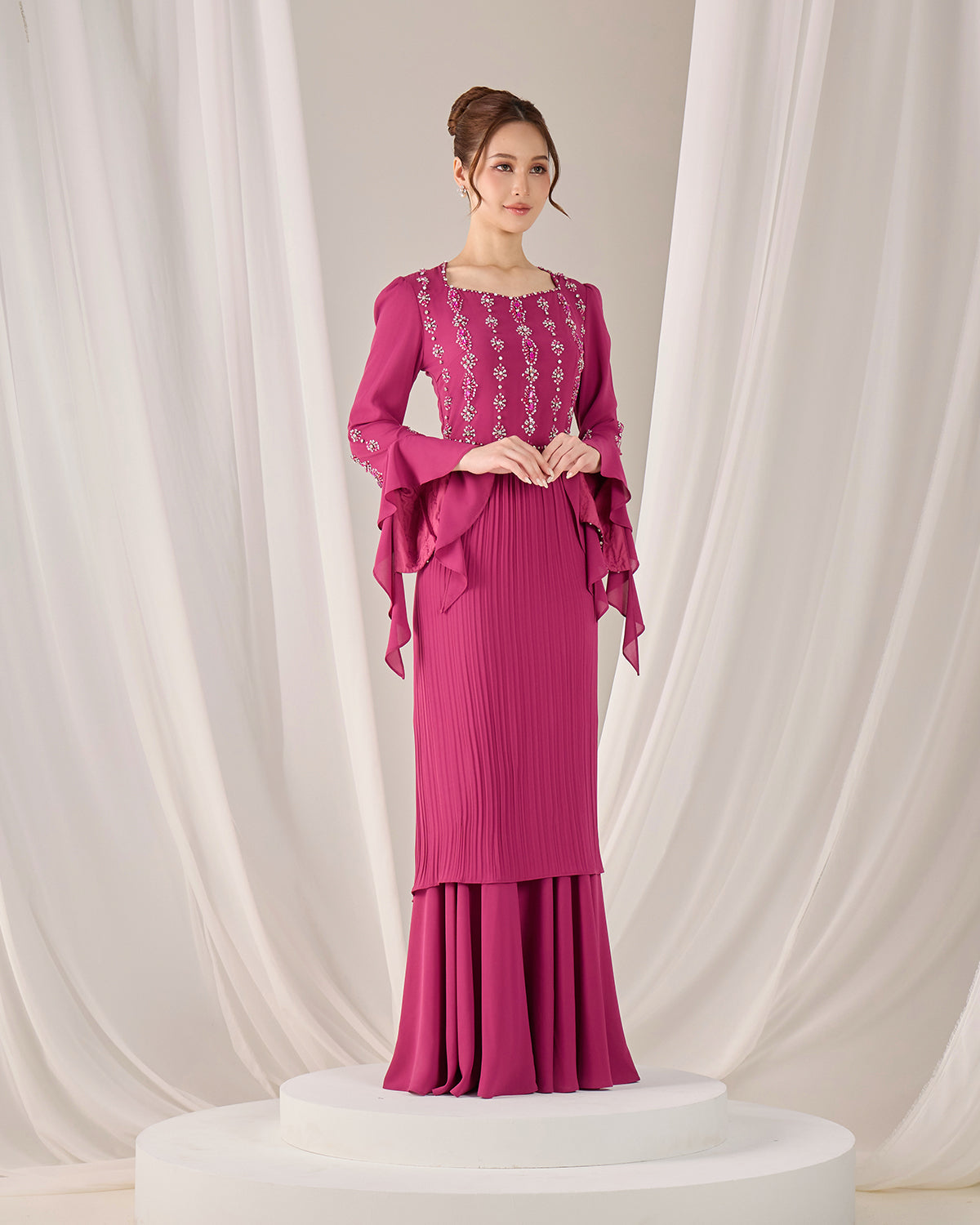 MINOR DEFECT KYLIE KURUNG (DARK FUCHSIA)