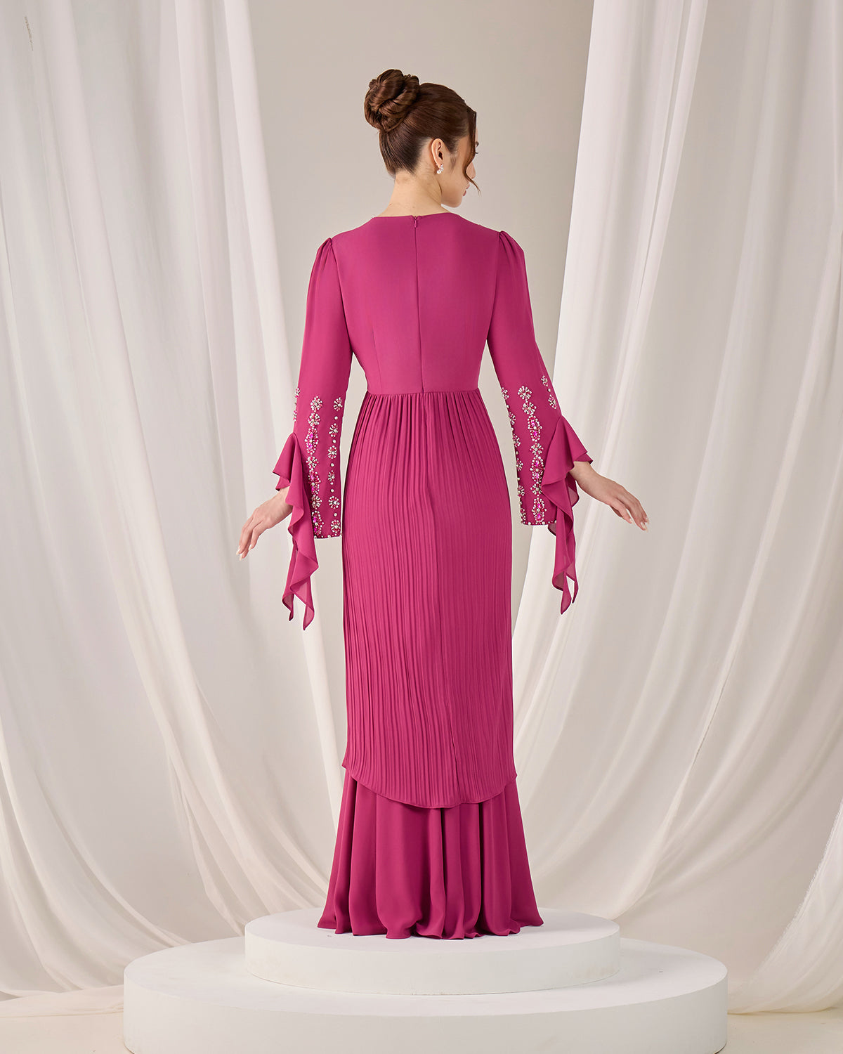 MINOR DEFECT KYLIE KURUNG (DARK FUCHSIA)