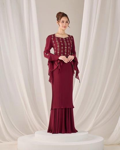 MINOR DEFECT KYLIE KURUNG (BURGUNDY)