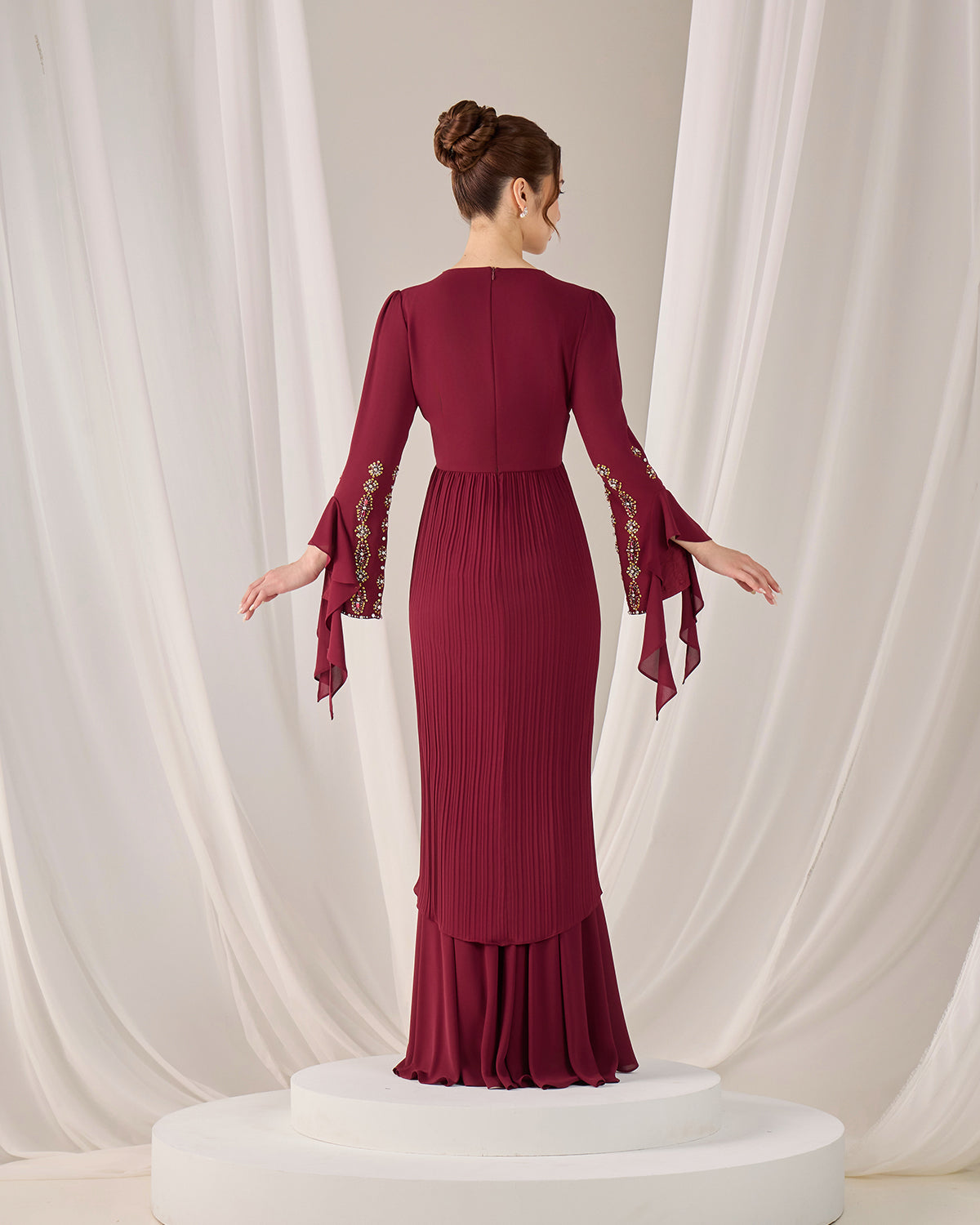 MINOR DEFECT KYLIE KURUNG (BURGUNDY)