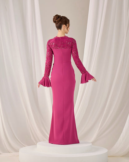 FREYA DRESS (DARK FUCHSIA)