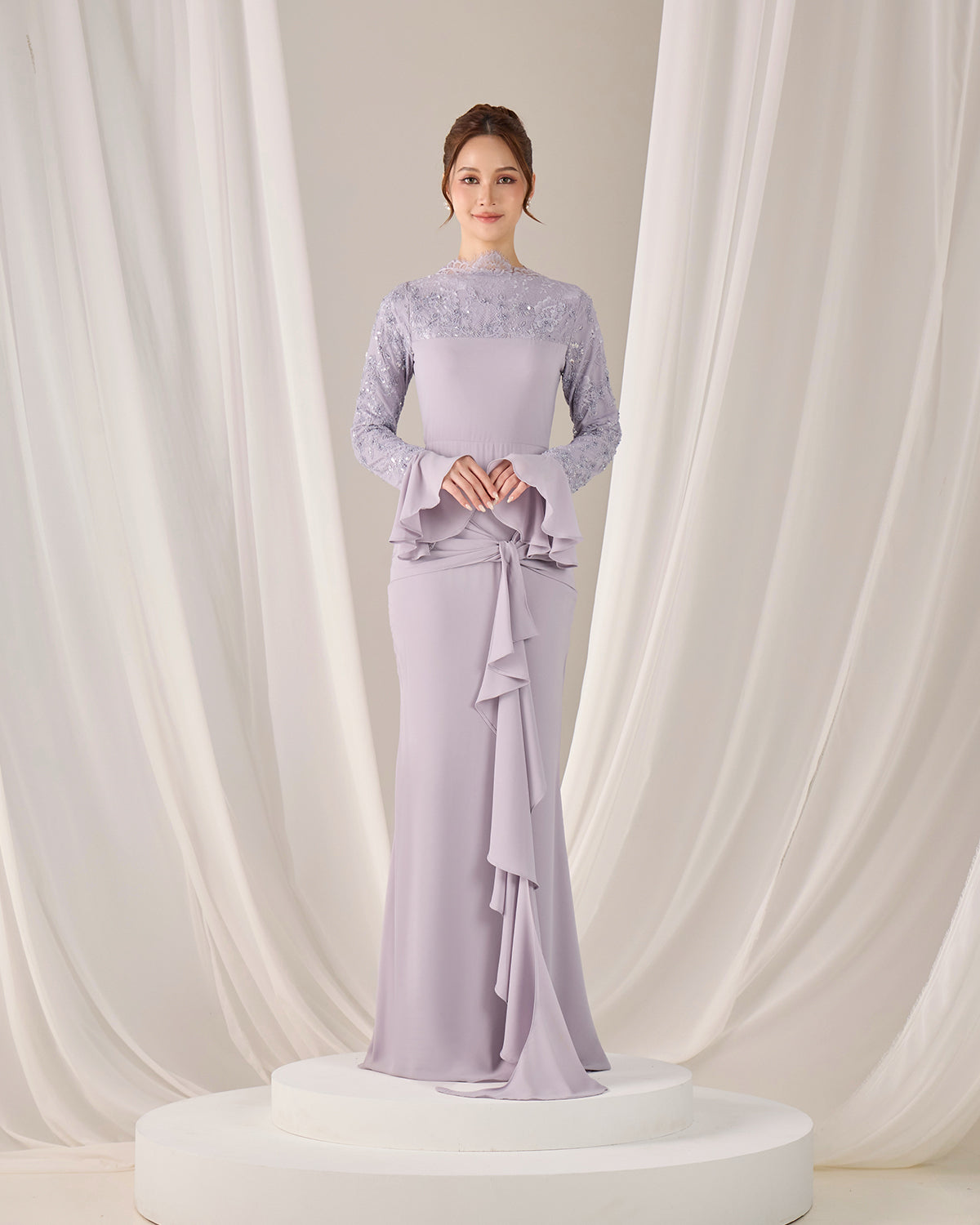 FREYA DRESS (MAUVE)