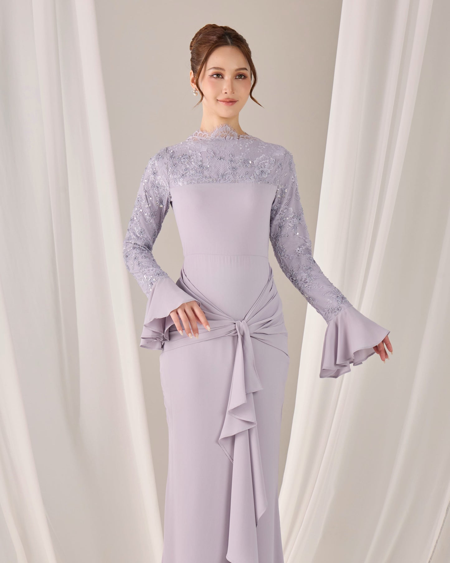 FREYA DRESS (MAUVE)