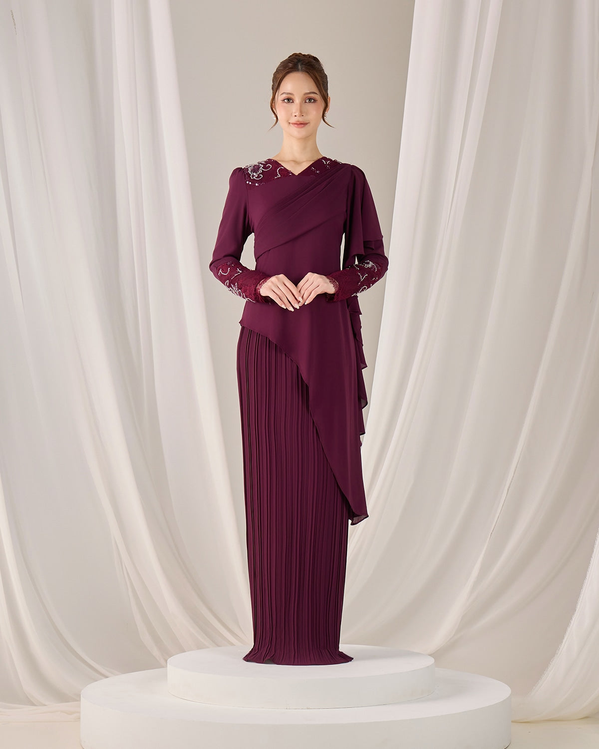 ADALINE DRESS (PURPLE PLUM)