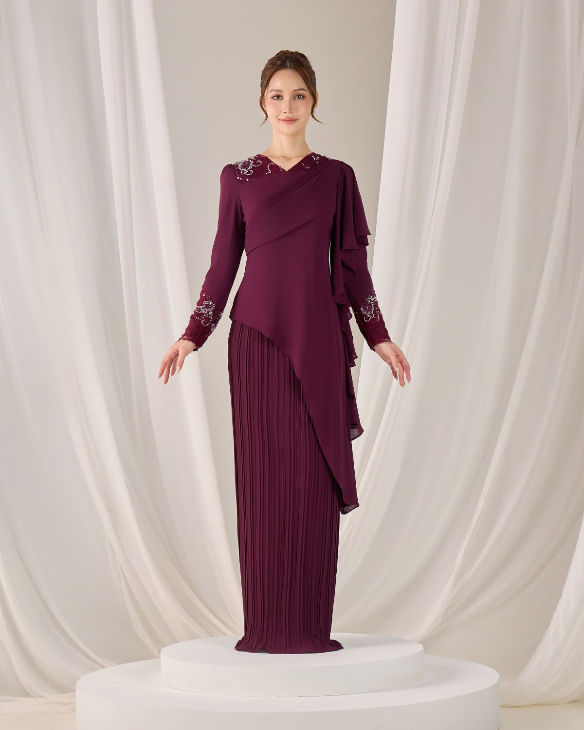 ADALINE DRESS (PURPLE PLUM)
