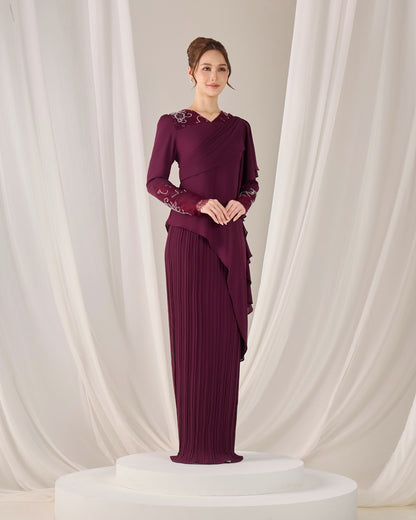 ADALINE DRESS (PURPLE PLUM)