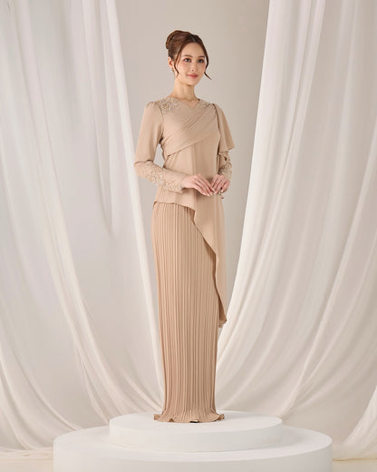 MINOR DEFECT ADALINE DRESS (LATTE)