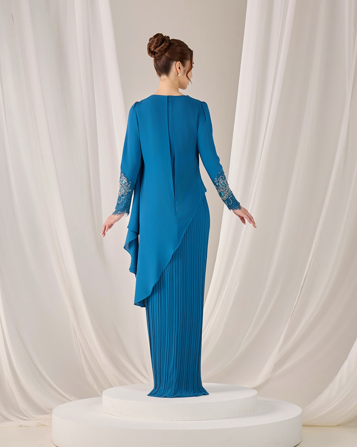 ADALINE DRESS (TEAL BLUE)