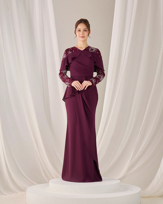 MIREA DRESS (PURPLE PLUM)