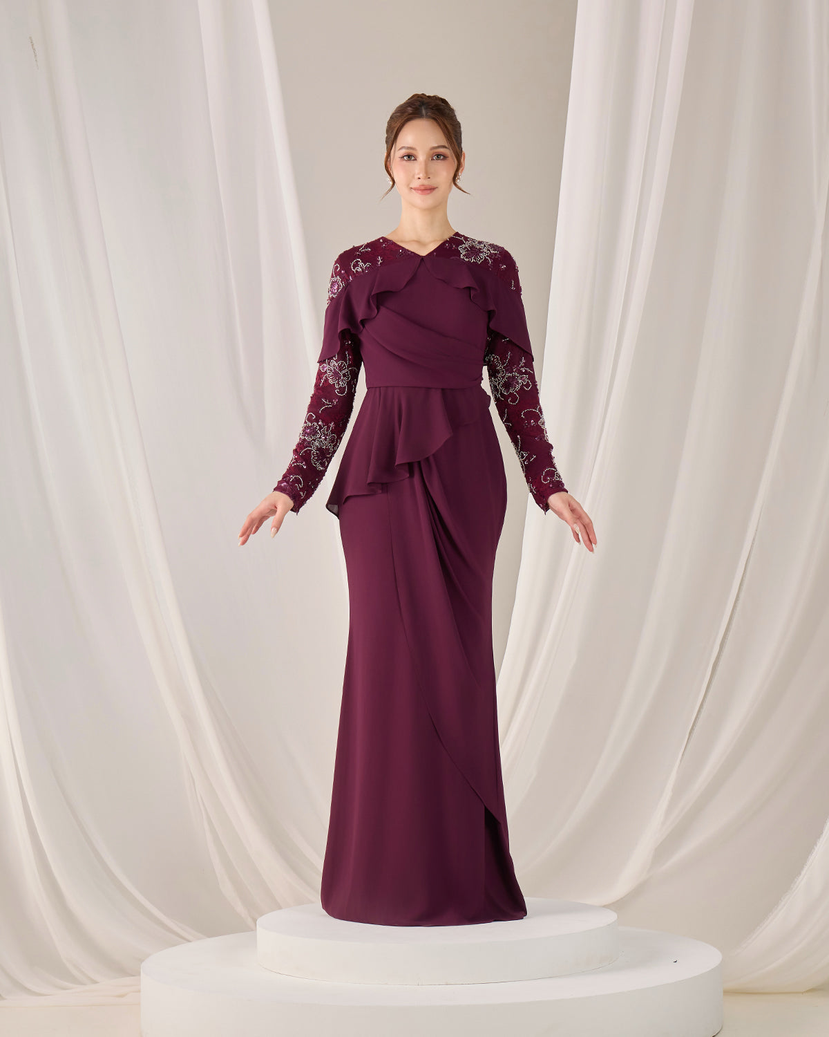 MIREA DRESS (PURPLE PLUM)
