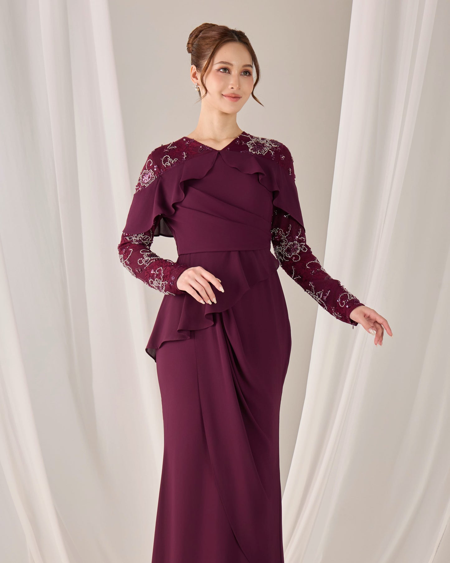 MIREA DRESS (PURPLE PLUM)