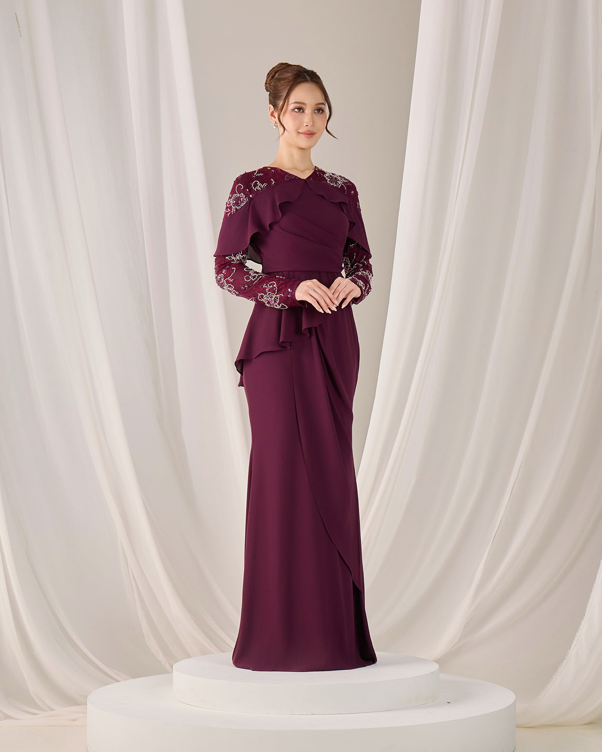 MIREA DRESS (PURPLE PLUM)