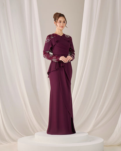 MIREA DRESS (PURPLE PLUM)