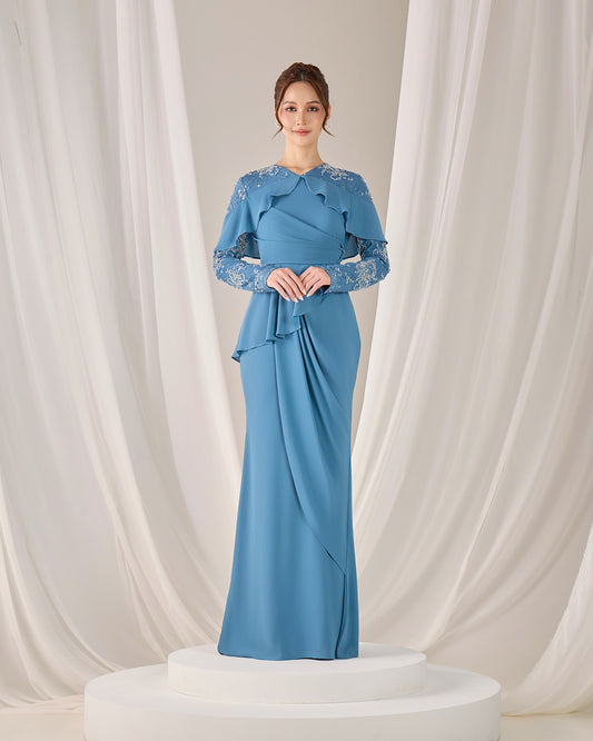 MIREA DRESS (DIAMOND TEAL BLUE)