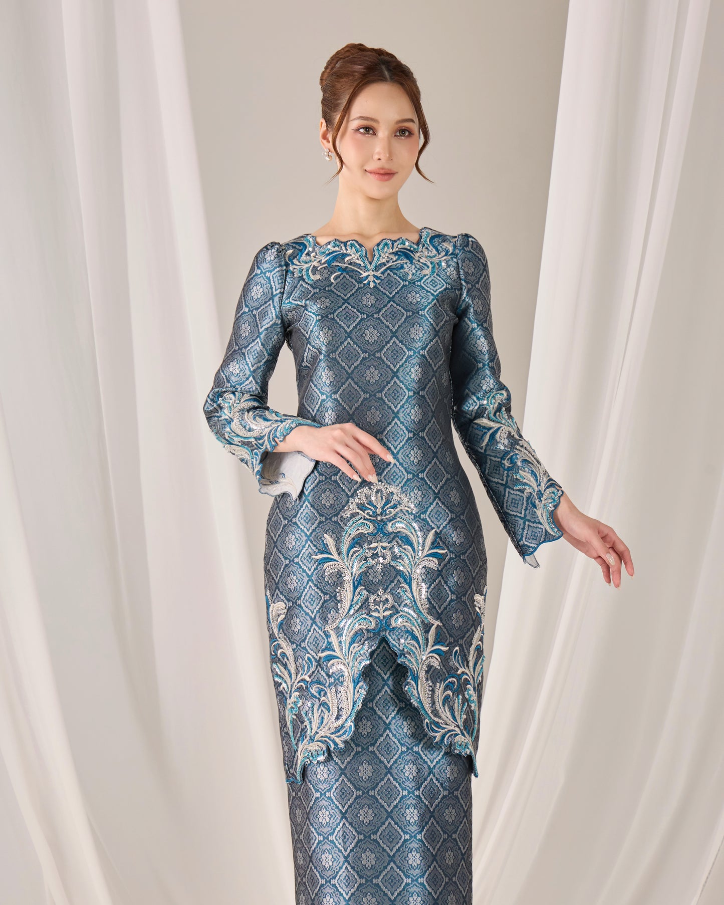 NOIR KURUNG (TEAL BLUE)