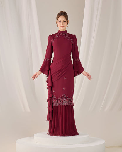 HAYLIE KURUNG (BURGUNDY)