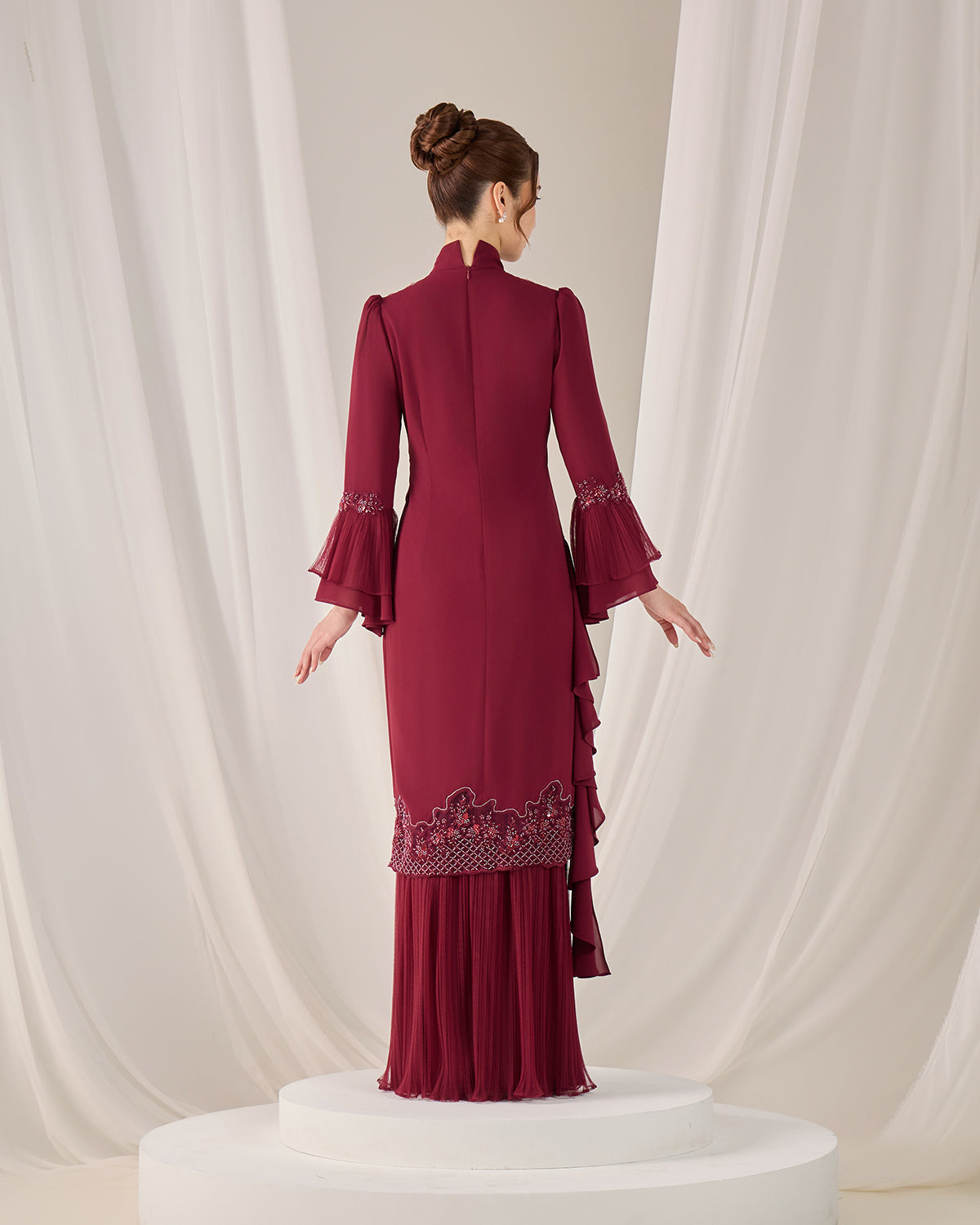 HAYLIE KURUNG (BURGUNDY)