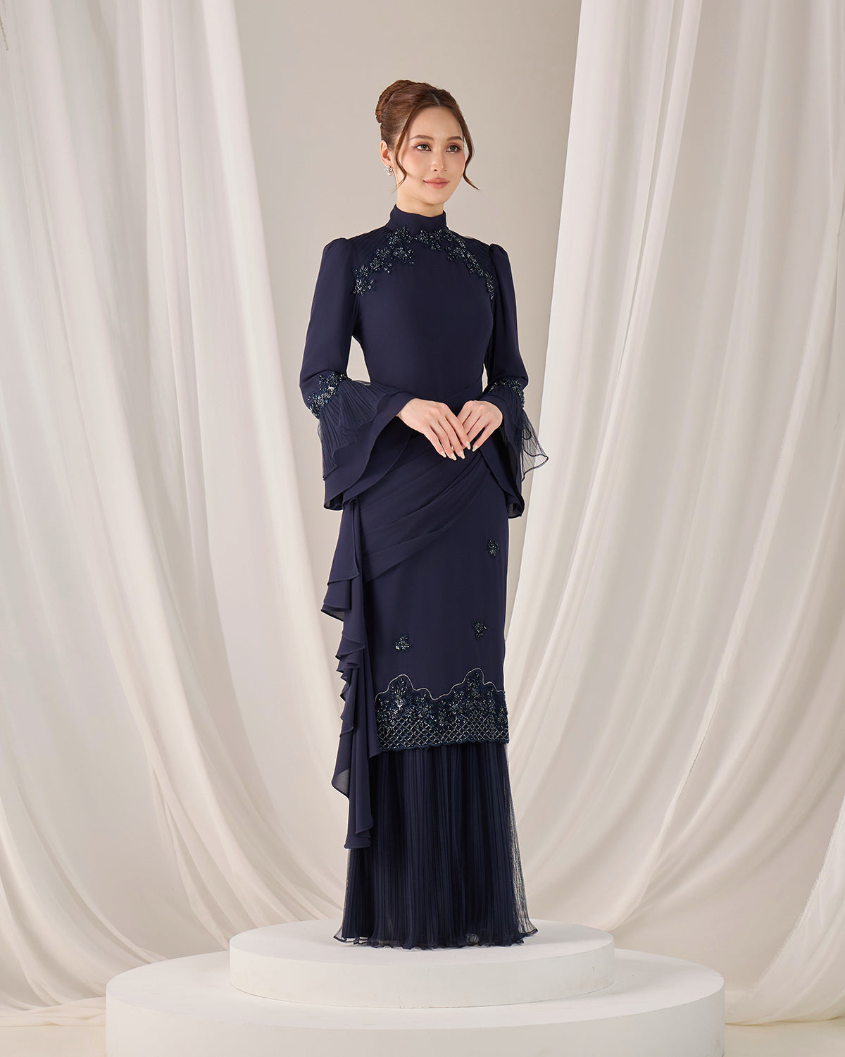 HAYLIE KURUNG (NAVY BLUE)