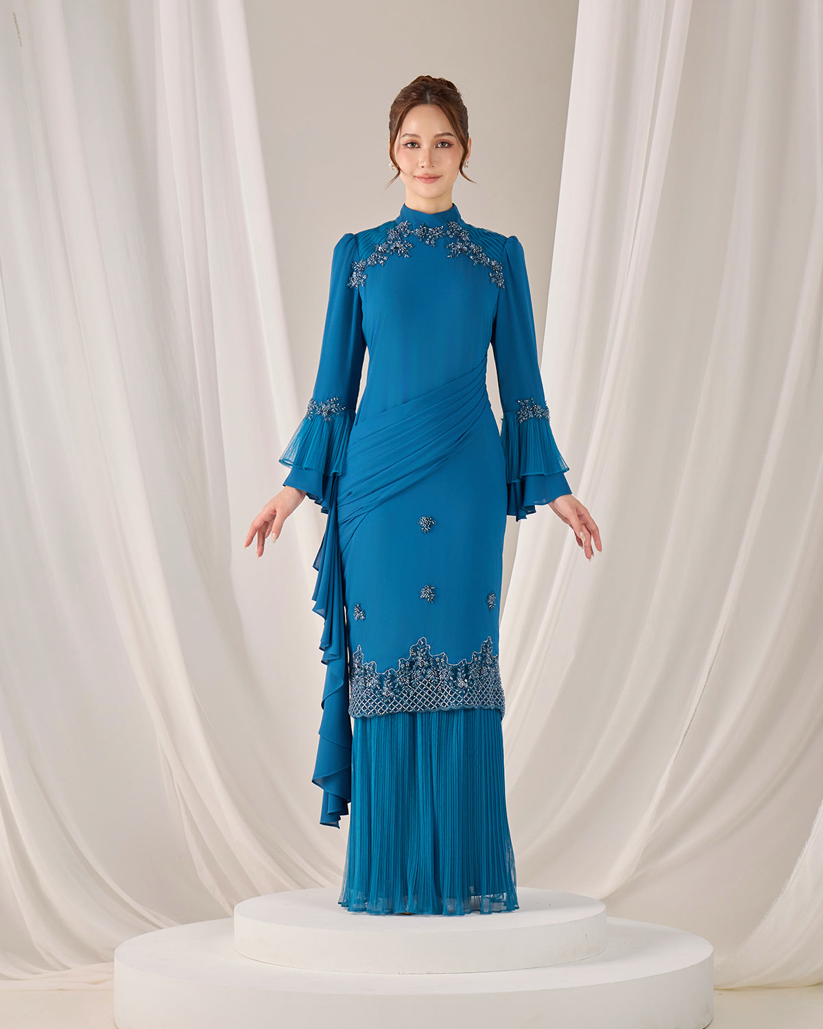 HAYLIE KURUNG (TEAL BLUE)